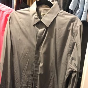 Express 1MX Extra Slim Fit Size M Gray Shirt